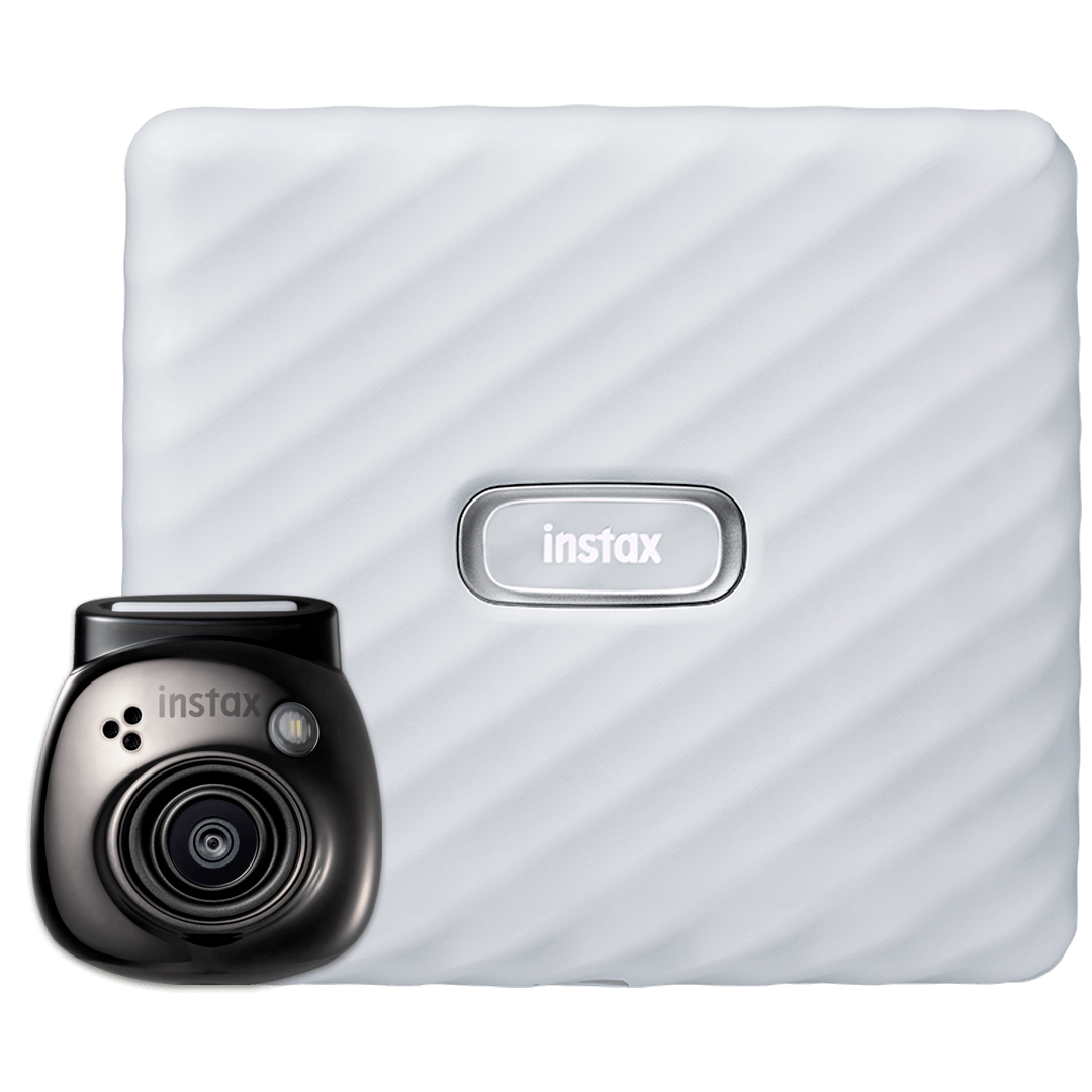Bundel INSTAX Pal Black met INSTAX Link WIDE White