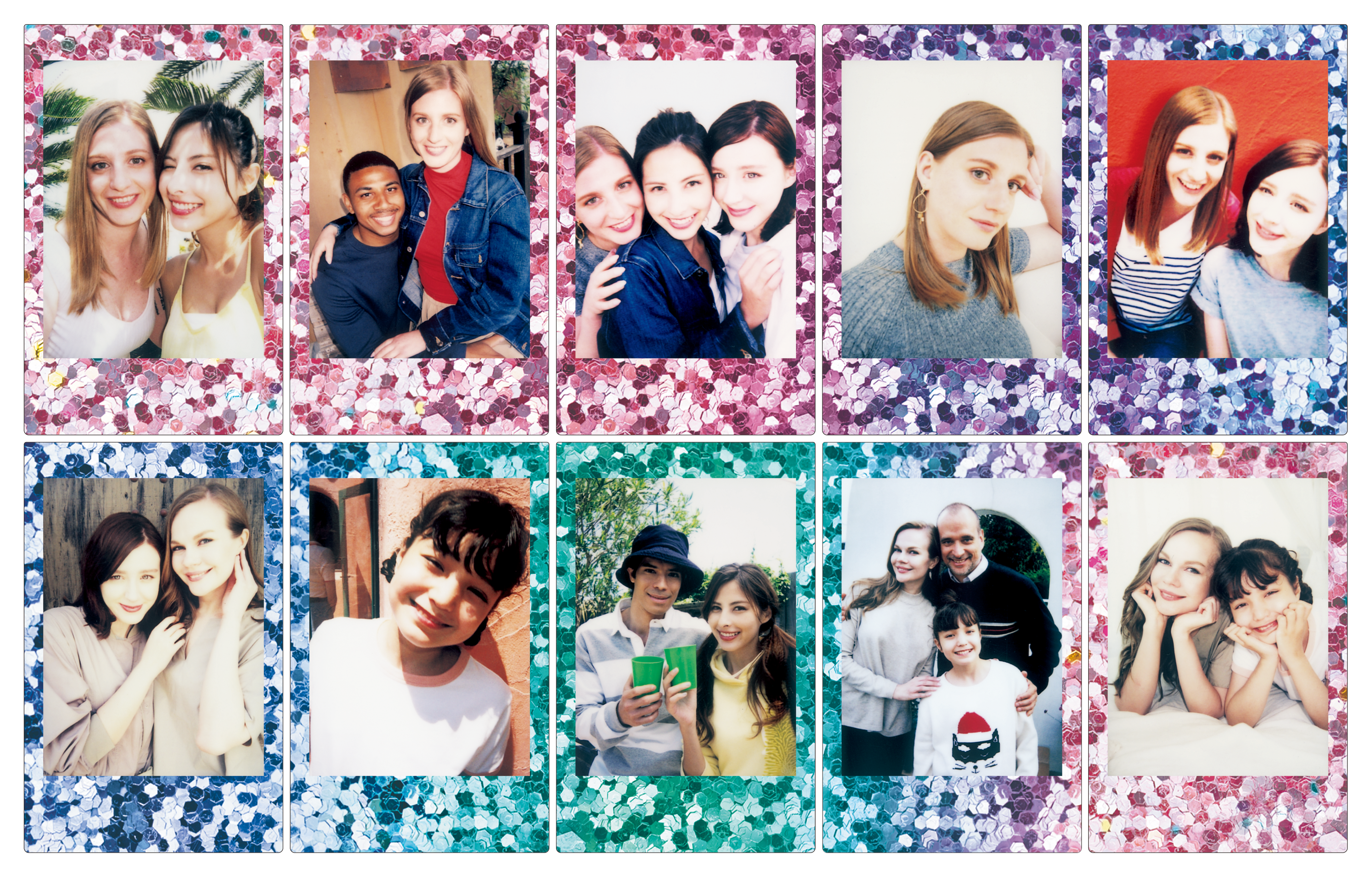 Instax mini film Confetti - voorbeeld