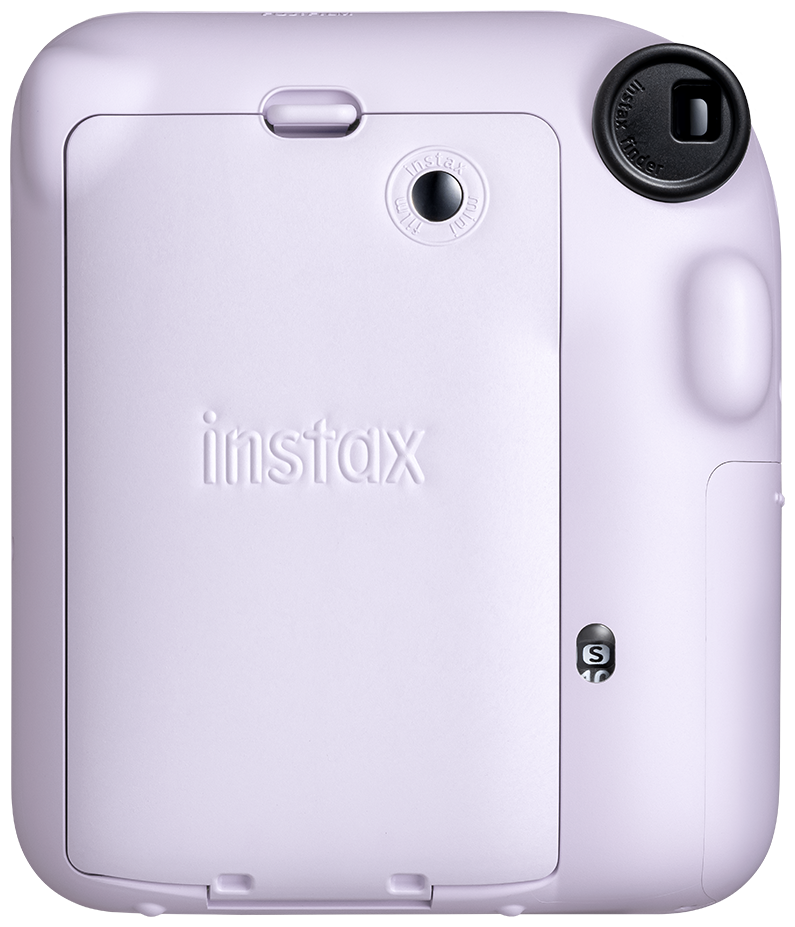 instax mini 12 camera lilac purple achterkant