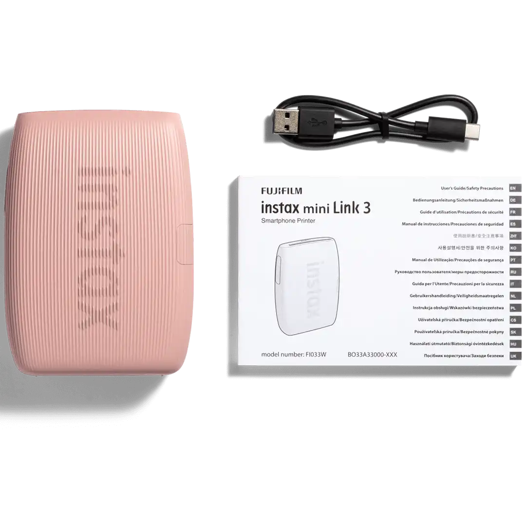 Instax mini link 3™ rose pink - inhoud doos