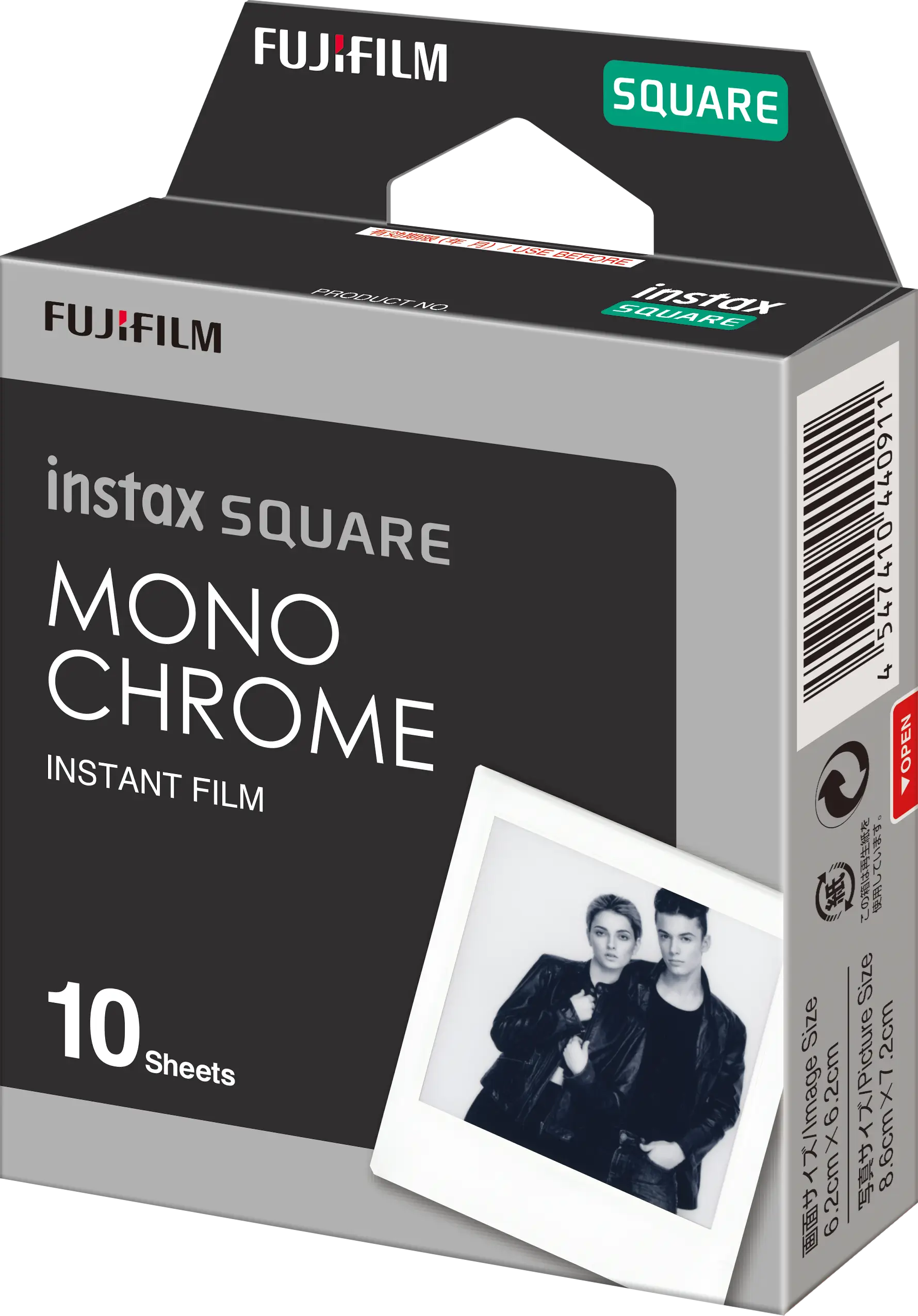 instax SQUARE film monochrome - zijkant