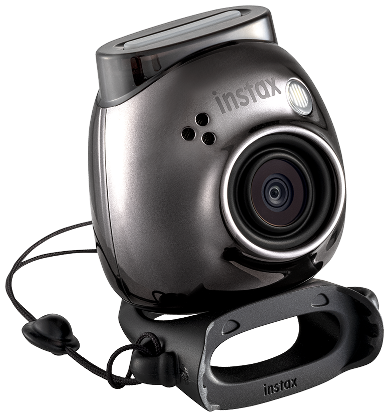 instax Pal Gem Black op groothoeklens
