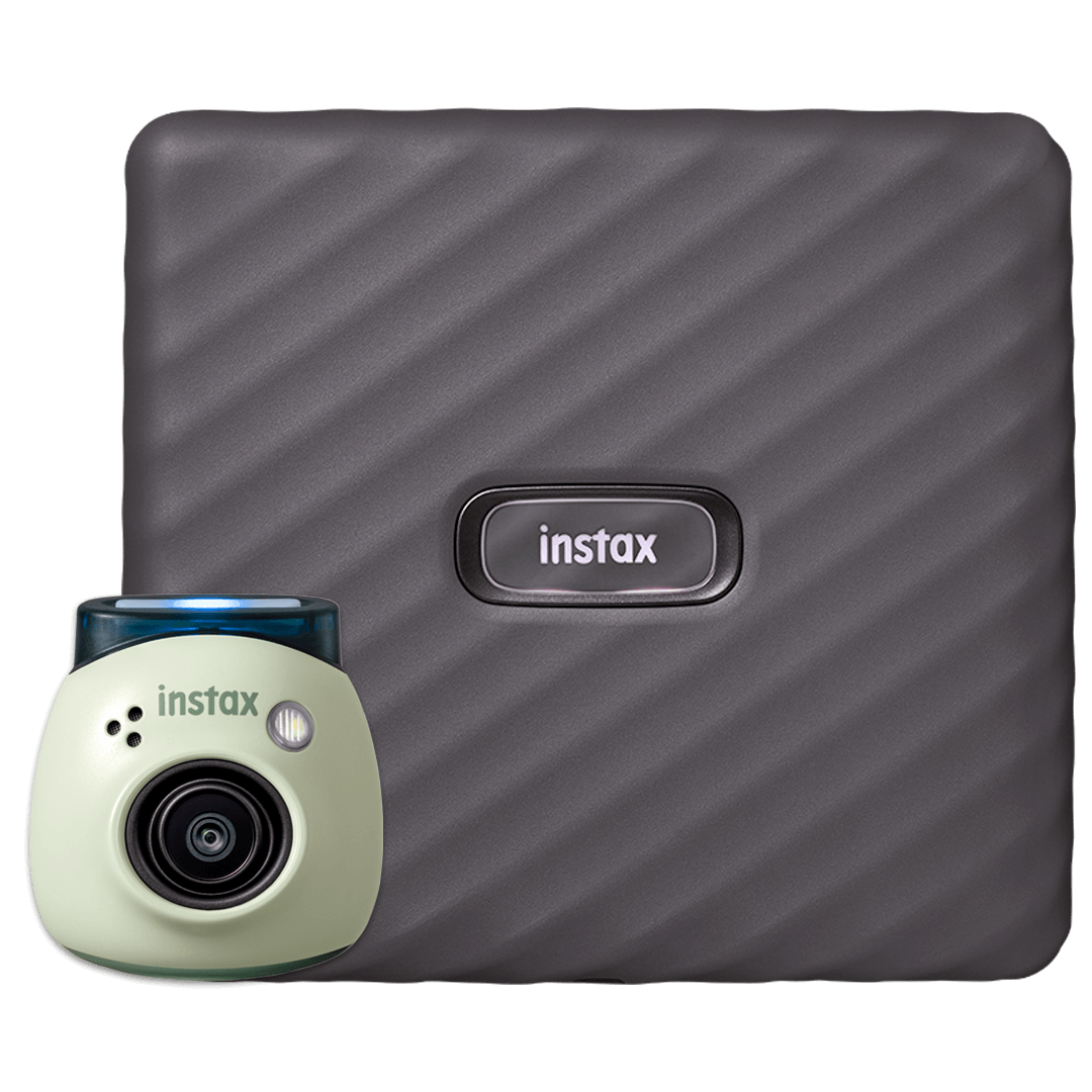 Bundel instax Pal™ Green met instax Link WIDE™ Gray