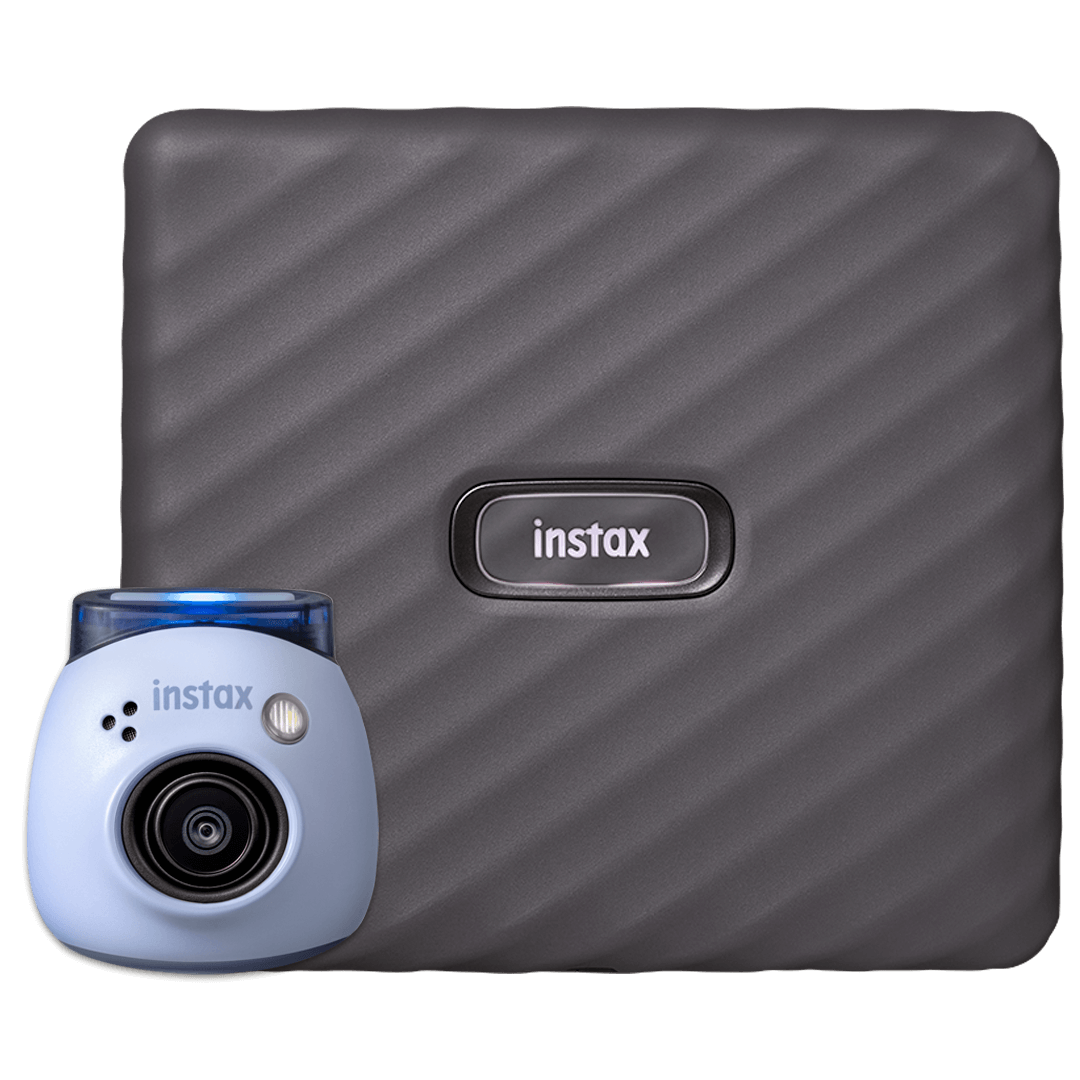 Bundel instax Pal™ Blue met instax Link WIDE™ Gray