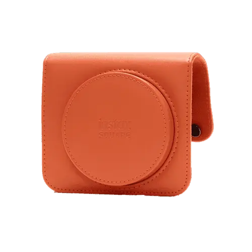 instax SQUARE SQ1 case terracotta orange voorkant bovenkant zonder camera