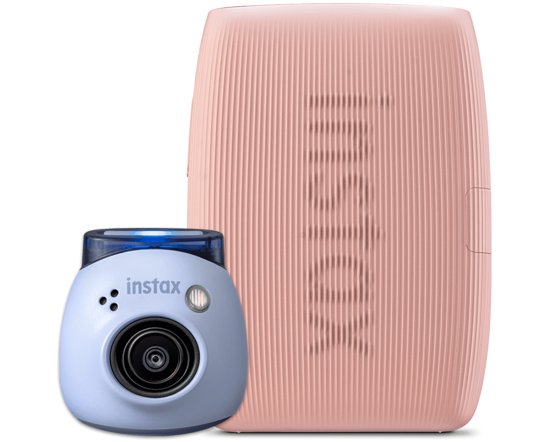 Bundel instax Pal™ Lavender Blue met instax mini Link 3™ Rose Pink