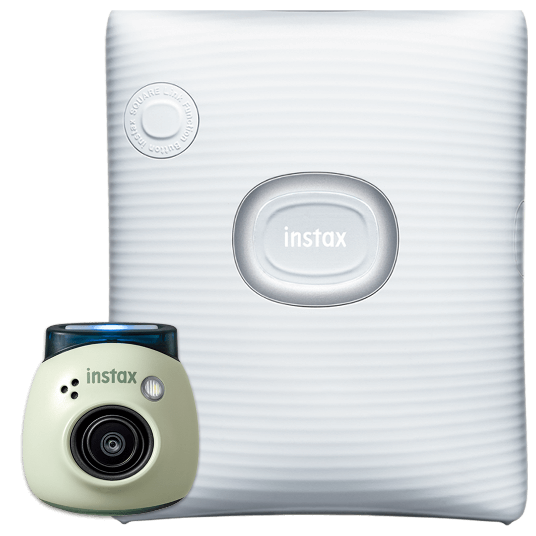 Bundel INSTAX Pal Green met INSTAX SQUARE Link White