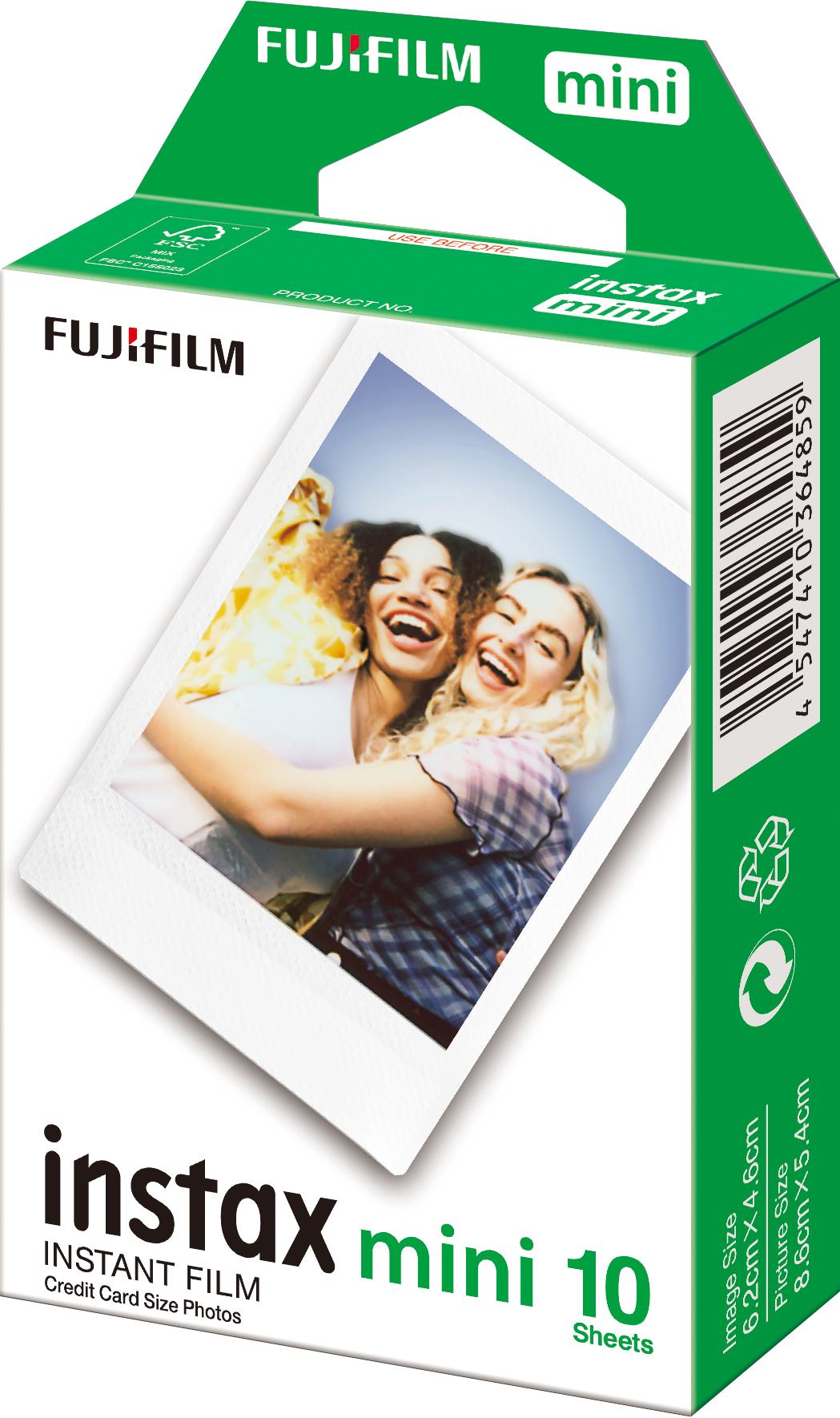 instax mini film 1 pack - zijkant
