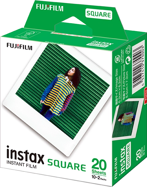 instax-square-film-dubbelpak schuin voorkant