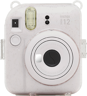 Case instax mini 12™ Glitter - voorkant - wit
