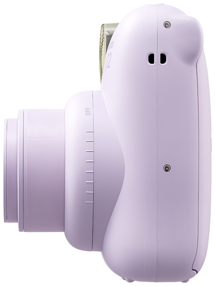 instax mini 12 camera lilac purple zijkant