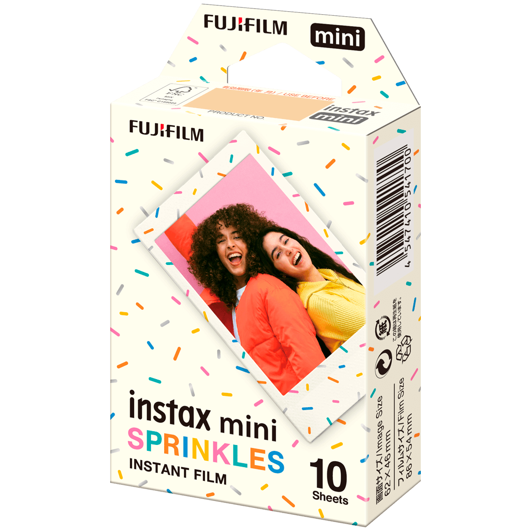 instax mini film sprinkles - zijkant